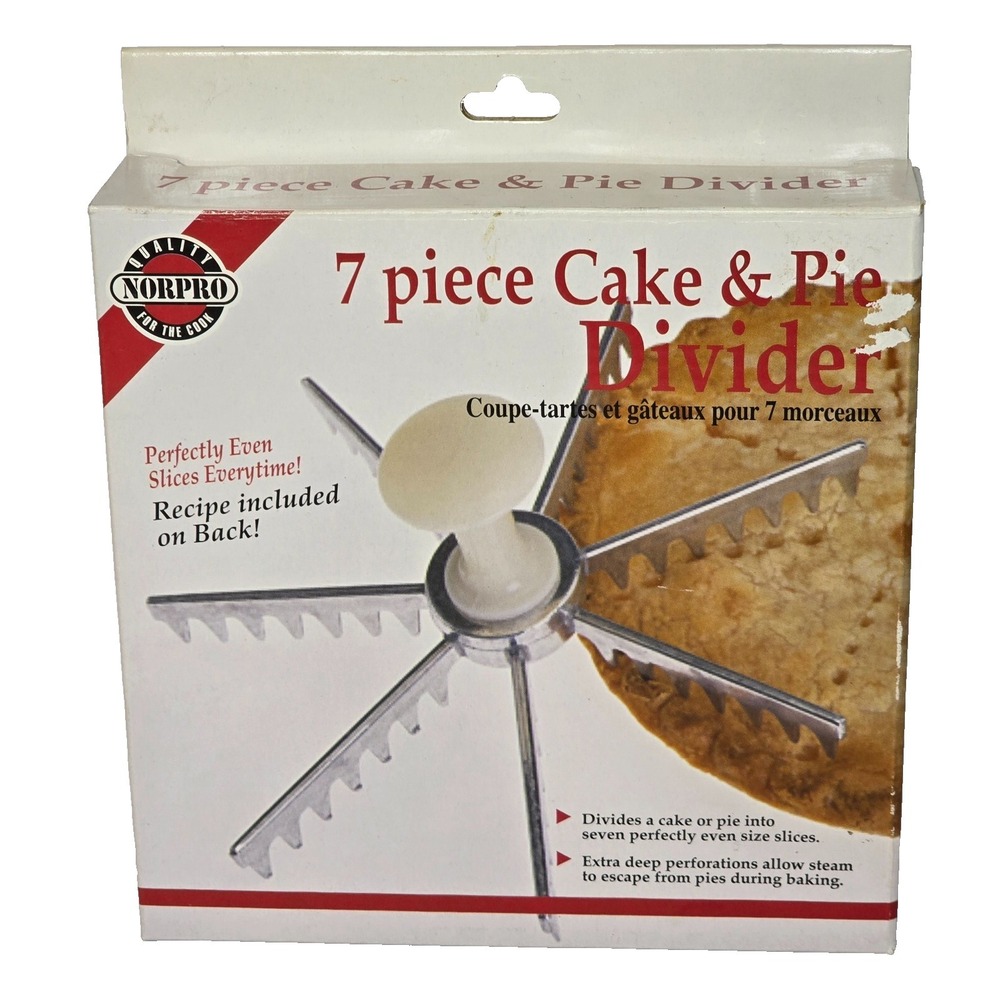 NORPRO 7 PIECE CAKE AND PIE‎ DIVIDER ITEM #3264 NEW IN BOX